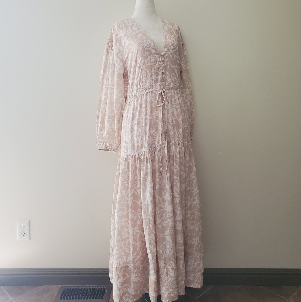 Anthropologie Erin Fetherston Macey V-Neck Maxi Dress - Picture 3 of 16
